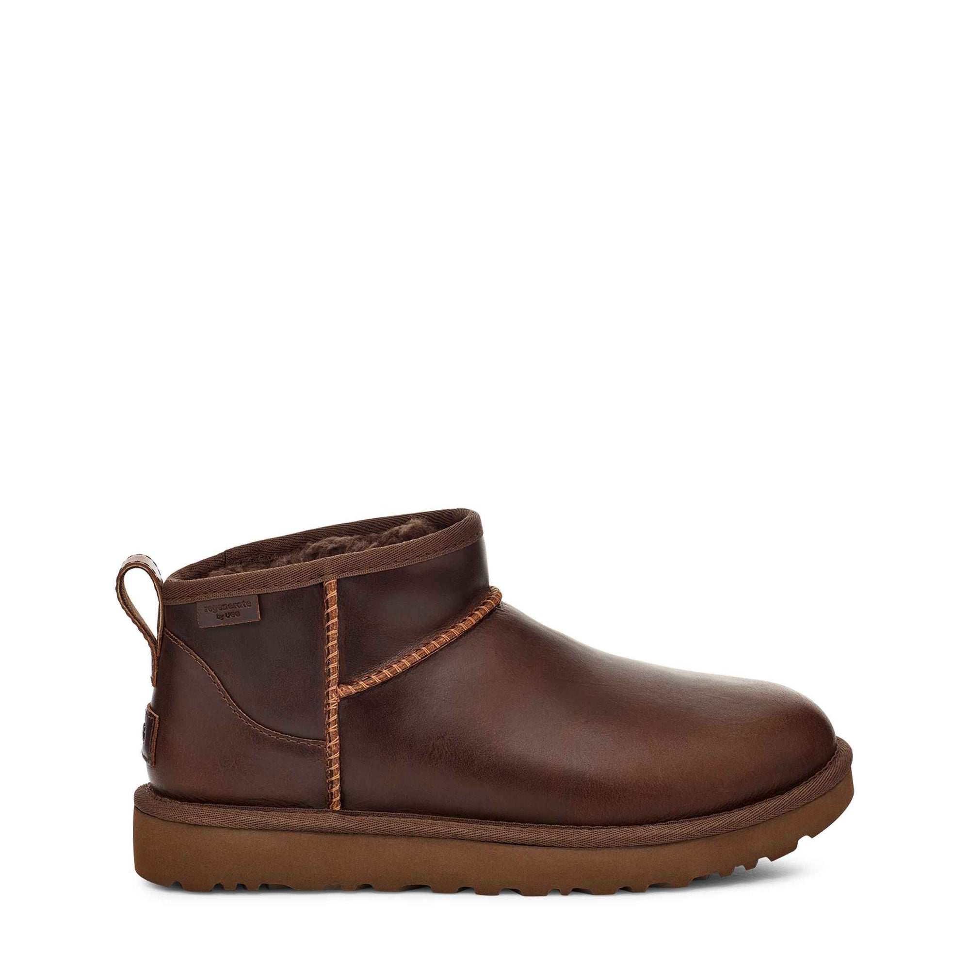 UGG UGG Classic Ultra Mini Leather Regenerate Sneaker Ironwood 3 