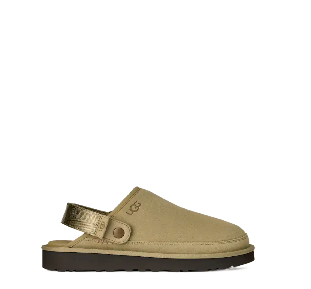UGG UGG Mens Goldencoast Clog ll Slippers Muted Brass / Magnolia Leaf 6