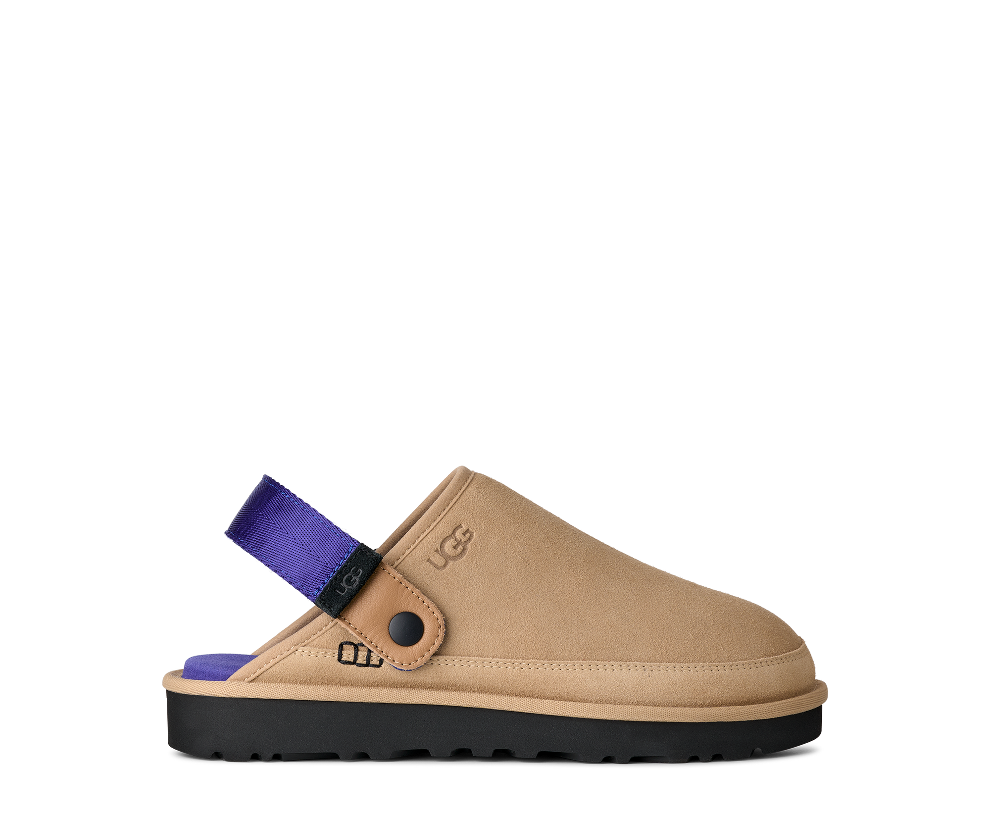 UGG UGG Mens Goldencoast Clog ll Slippers Sand/Royal Blue 6