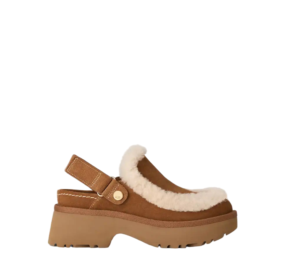UGG Women's Esmee Clog Slip on Chestnut 3