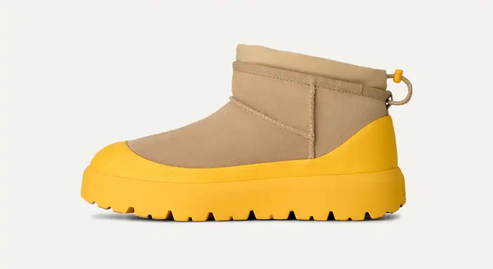 UGG Womens Classic Ultra Mini Weather Hybrid Boot Mustard Seed/Summer Wheat 3