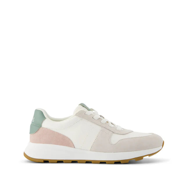 TOMS TRVL LITE Retro Runner Sneaker Sneaker Water Repellent Natural Egret Suede 3
