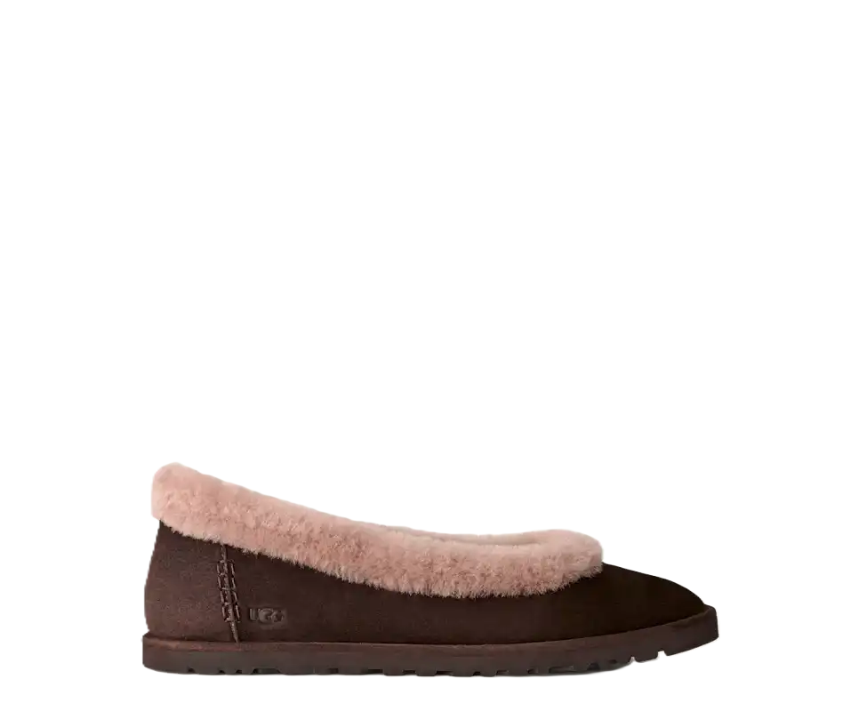 UGG Zora Ballet Flat Shoes Dusted Cocoa 3