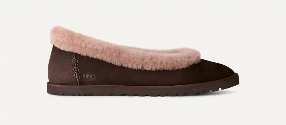 UGG Zora Ballet Flat Shoes Dusted Cocoa 3