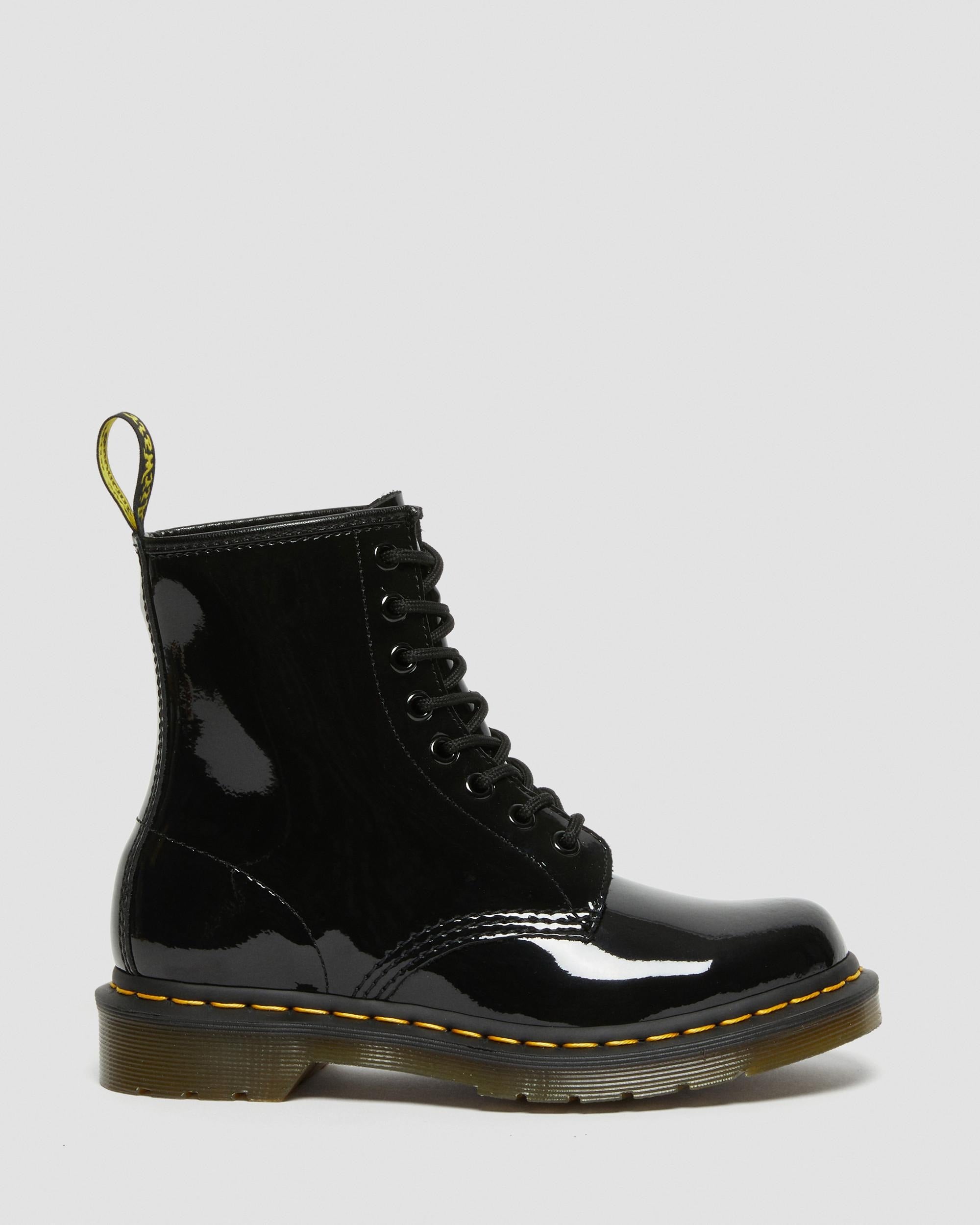 Dr Martens Dr Martens 1460 Patent Leather Lace Up Boots Boot Black UK 3