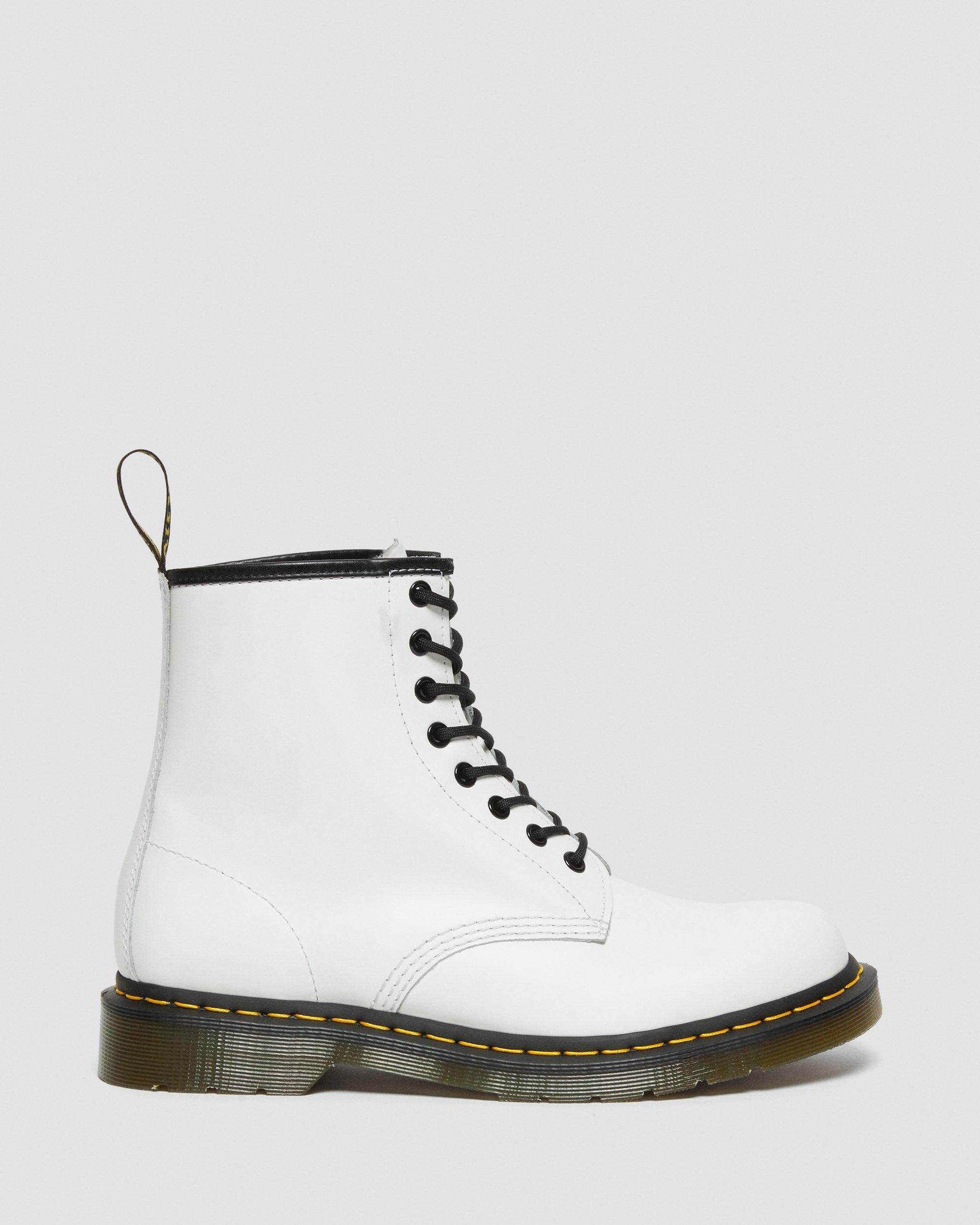 Dr Martens Dr Martens 1460 Smooth Leather Lace Up Boots Boot White UK 3