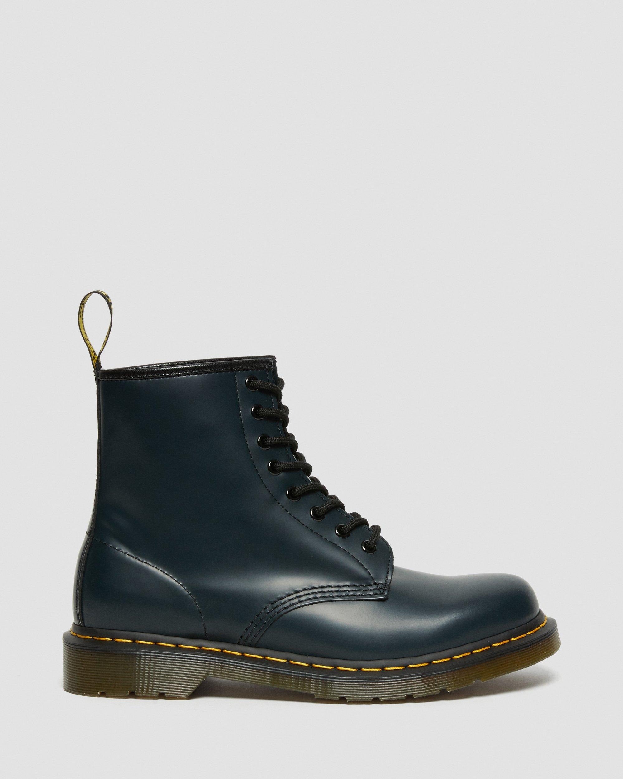 Dr Martens Dr Martens 1460 Smooth Leather Lace Up Boots Boot Navy UK 3