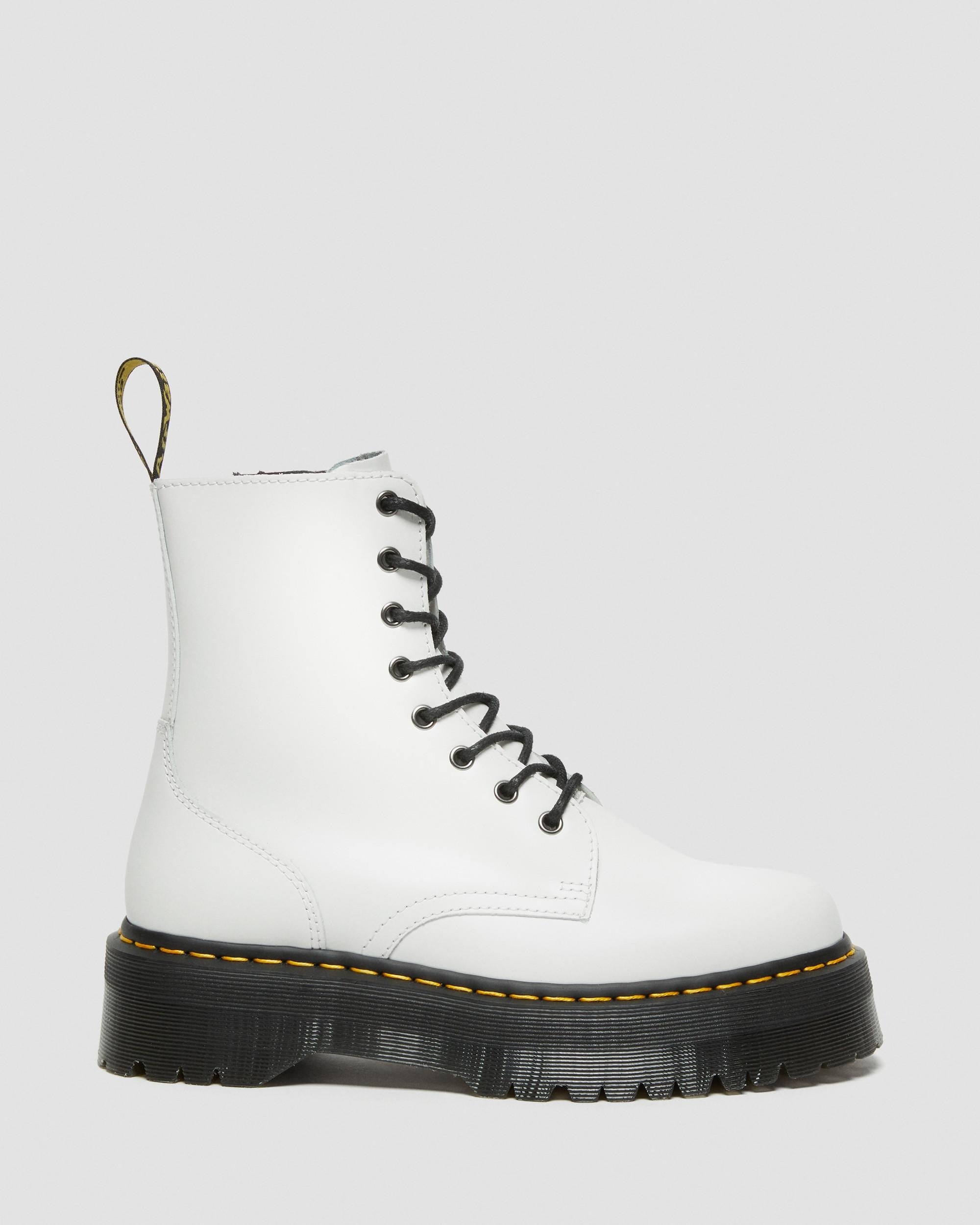 Dr Martens Dr Martens Jadon Boot Smooth Leather Platforms Boot White UK 3