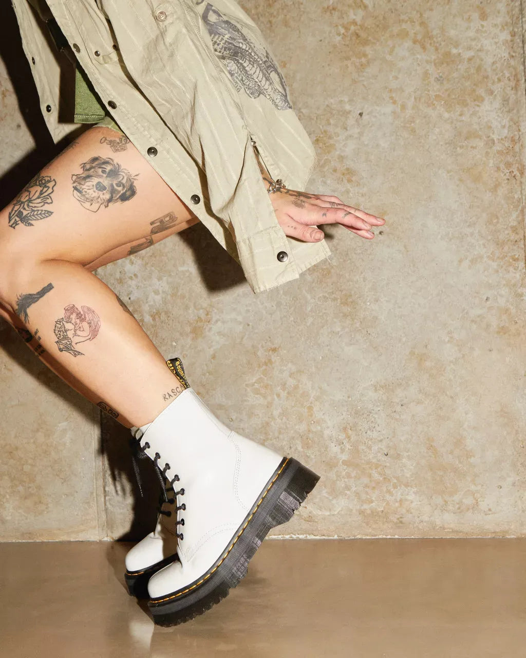 Dr Martens Dr Martens Jadon Boot Smooth Leather Platforms Boot