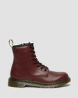 Dr Martens Dr Martens Youth 1460 Softy T Leather Lace Up Boots Boot Cherry Red UK 4