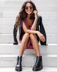 Dr Martens Dr Martens Sinclair Milled Nappa Leather Platform Boots Boot