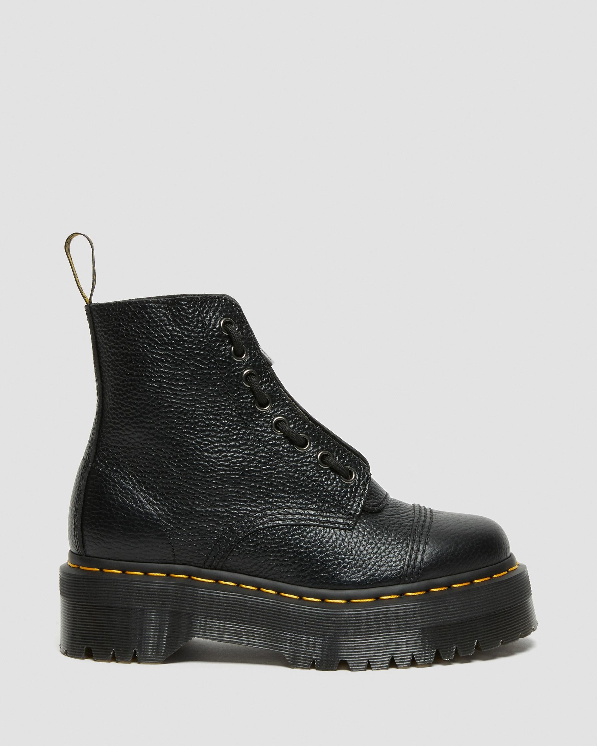 Dr Martens Dr Martens Sinclair Milled Nappa Leather Platform Boots Boot Black UK 3