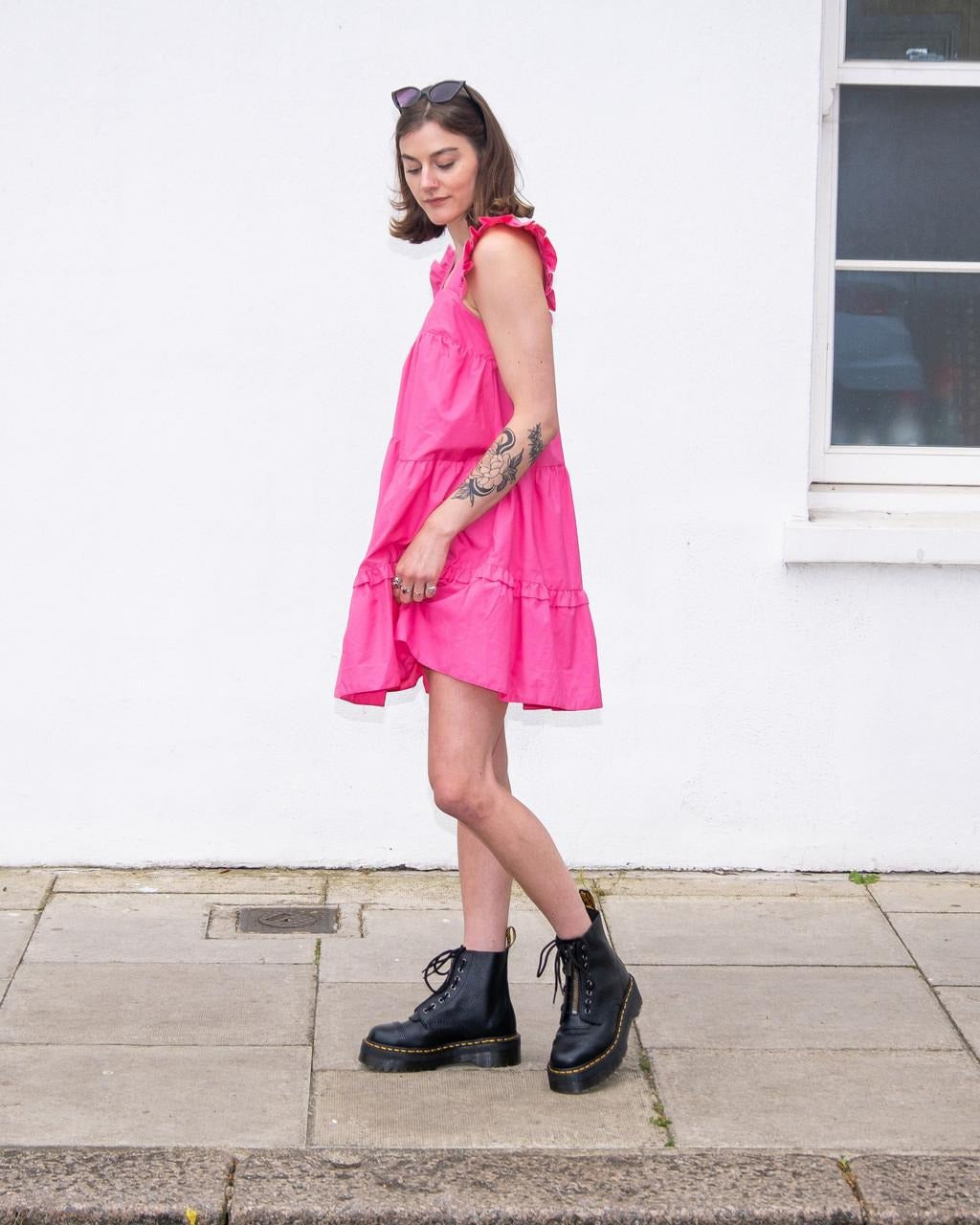 Dr Martens Dr Martens Sinclair Milled Nappa Leather Platform Boots Boot