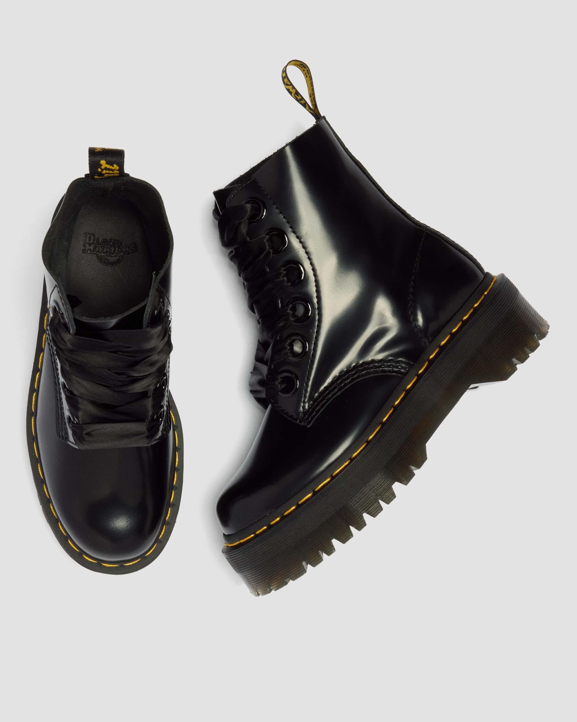 Dr Martens Dr Martens Molly Leather Platform Boots Boot