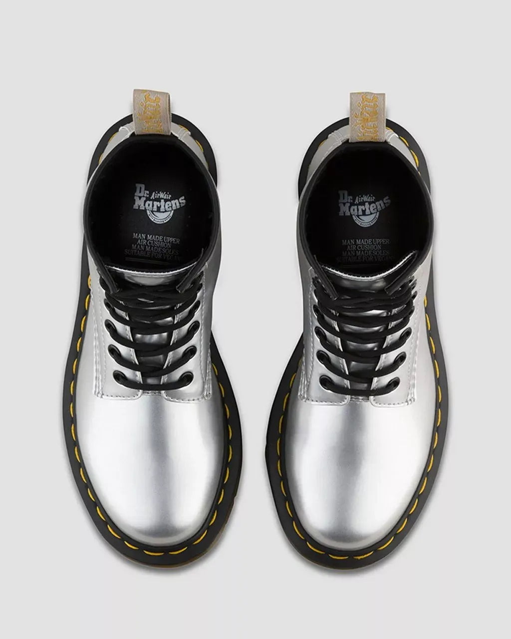 Dr Martens Dr Martens Vegan 1460 Metallic Chrome Boot