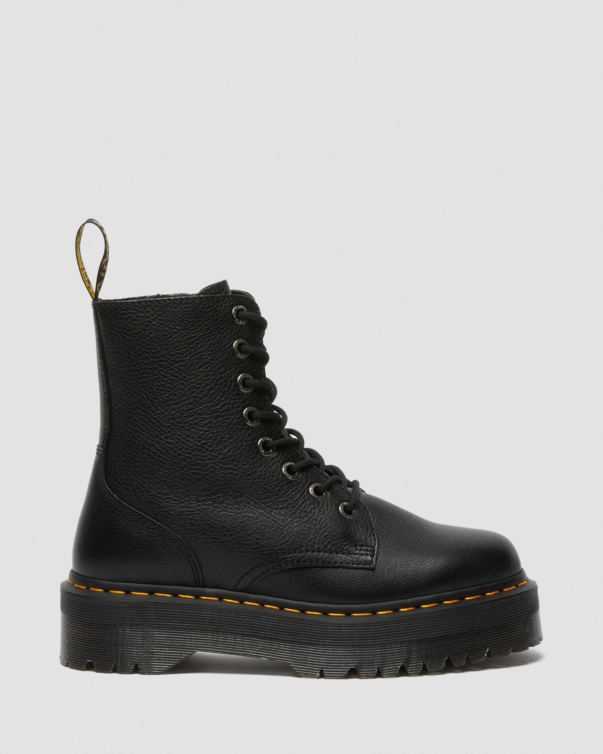 Dr Martens Dr Martens Jadon III Pisa Leather Platform Boots Boot Black UK 3