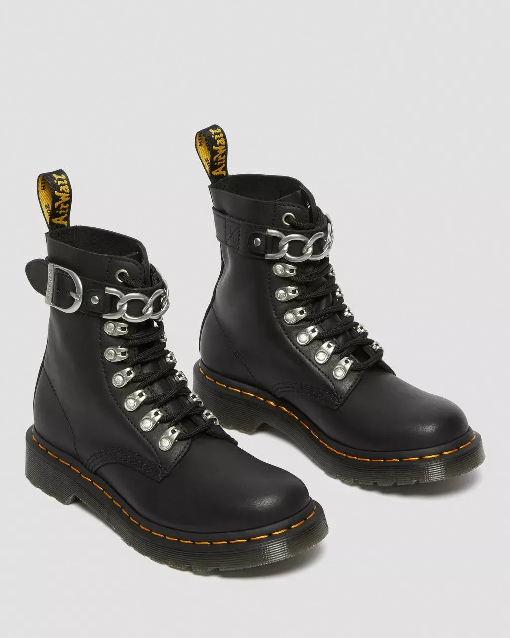 Dr Martens Dr Martens 1460 Pascal Chain Leather Lace Up Boots Boot