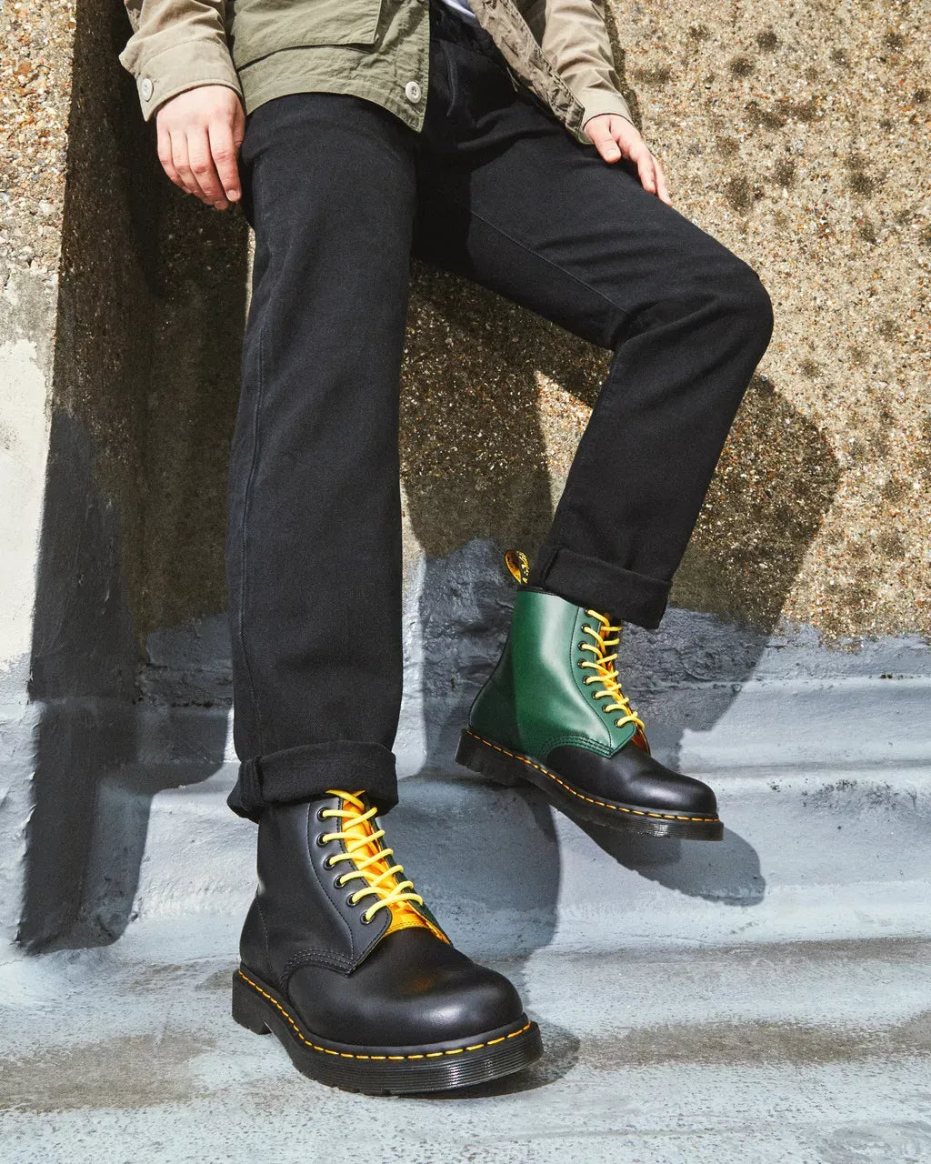Dr Martens Dr Martens 1460 Contrast Smooth Leather Lace Up Boots Boot