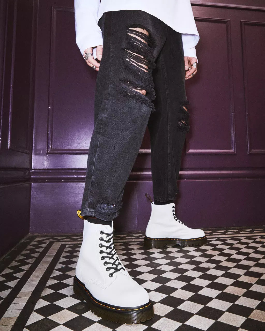 Dr Martens Dr Martens 1460 Pascal Bex Pisa Leather Lace Up Boots Boot