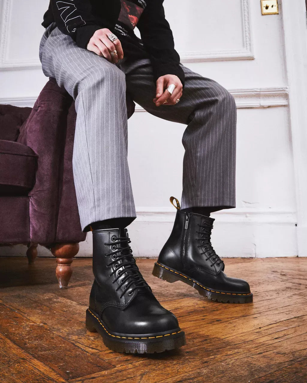 Dr Martens Dr Martens 1460 Extreme Laces Polished Smooth Leather Boots Boot