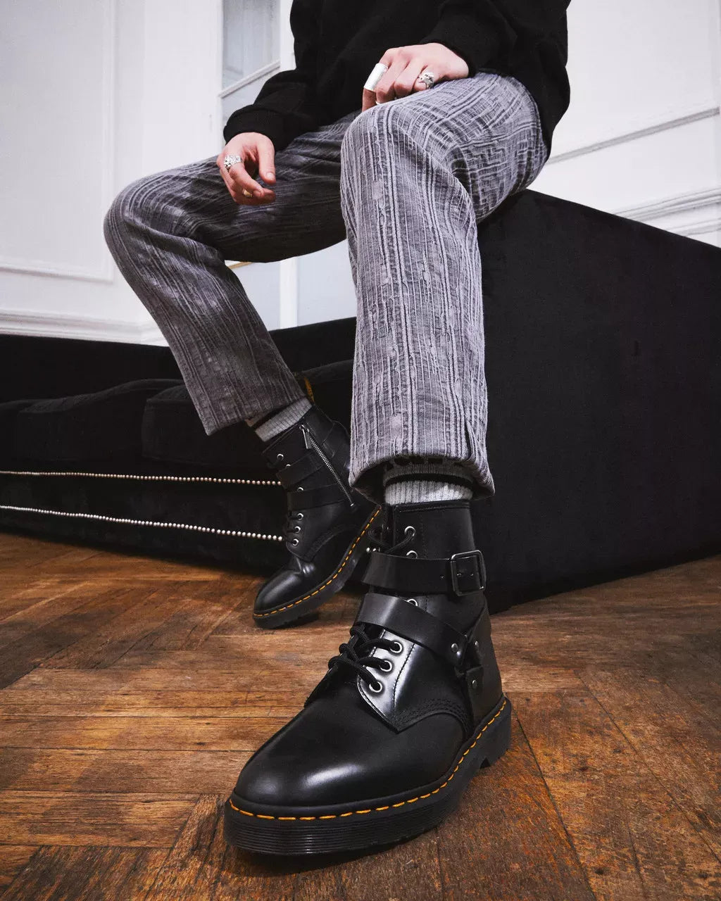 Dr Martens Dr Martens Cristofor Leather Harness Lace Up Boots Boot