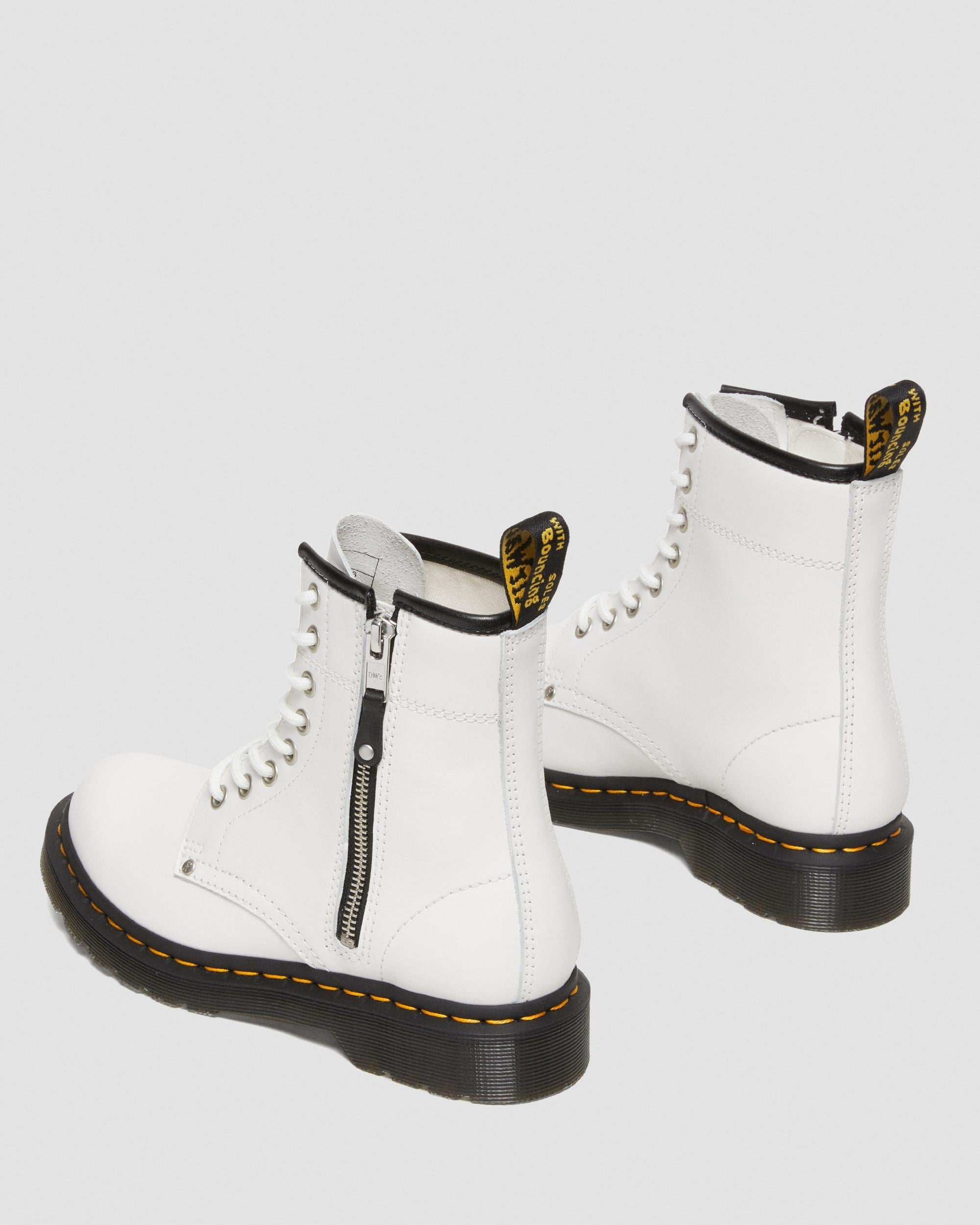 Dr Martens Dr Martens 1460 Double Zip Leather Lace Up Boots Boot