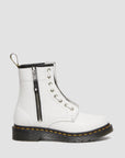 Dr Martens Dr Martens 1460 Double Zip Leather Lace Up Boots Boot White UK 3