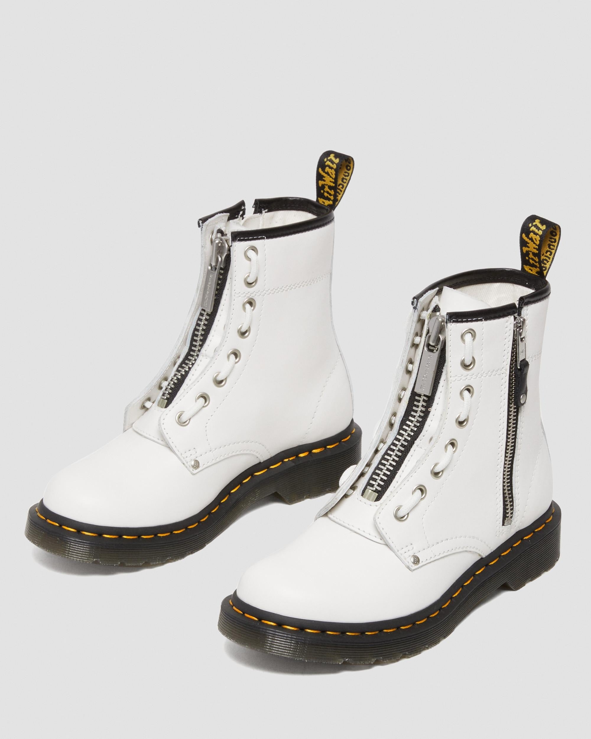Dr Martens Dr Martens 1460 Double Zip Leather Lace Up Boots Boot
