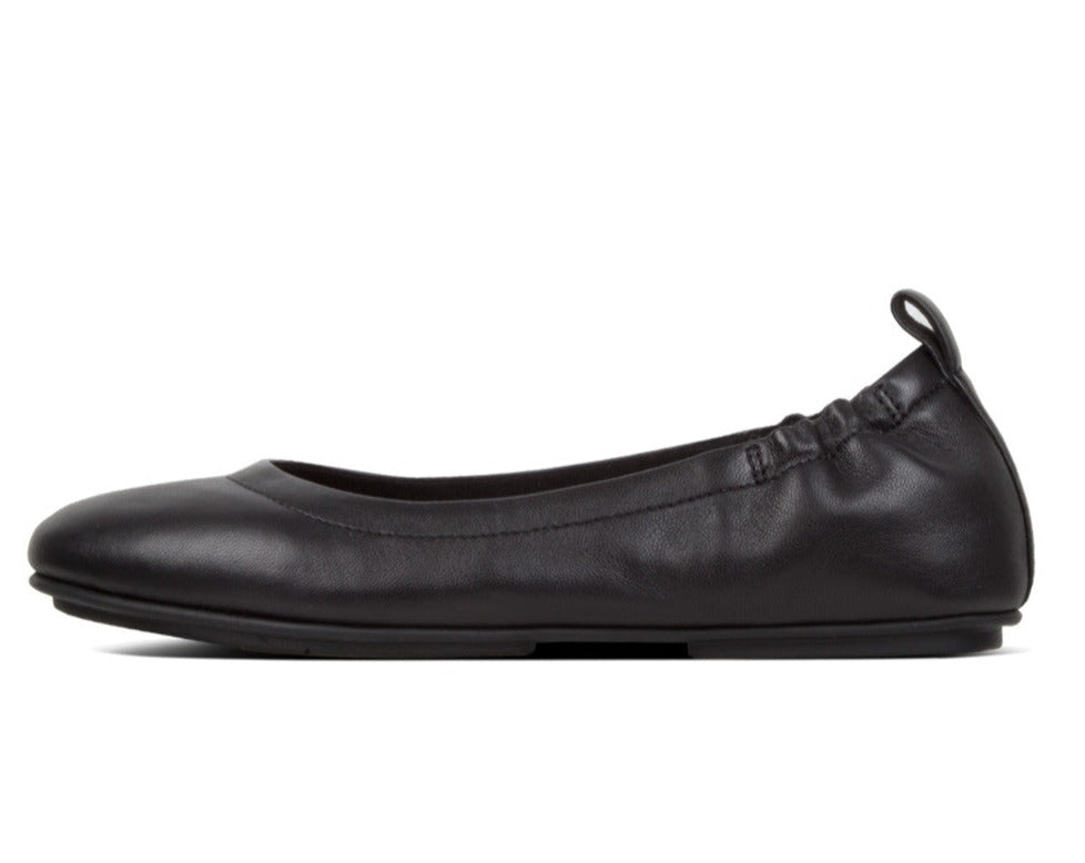 Soft Leather Ballet Pumps ALLEGRO Dynamicush Black 3
