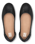 FitFlop FitFlop ALLEGRO Soft Leather Croco Ballet Pumps    