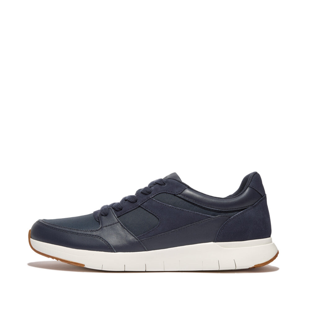 Mens Material-Mix Panel Trainers ANATOMIFLEX Anatomiflex Midnight Navy 7