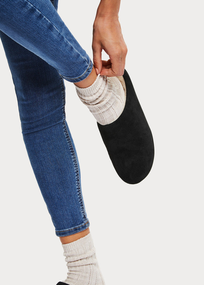 Sherling Suede Slippers CHRISSIE iQushion