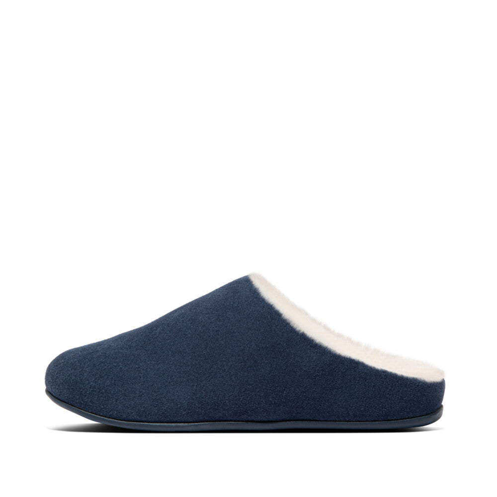 Sherling Suede Slippers CHRISSIE iQushion Midnight Navy 4