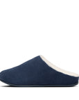 Sherling Suede Slippers CHRISSIE iQushion Midnight Navy 4