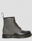 Dr Martens Dr Martens 1460 Smooth Clash Leather Lace Up Boots Boot Black/Charcoal/Black UK 3