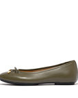 FitFlop FitFlop Delicato Bow Soft Leather Ballerinas Loafers & Laceups Deep Olive 4 