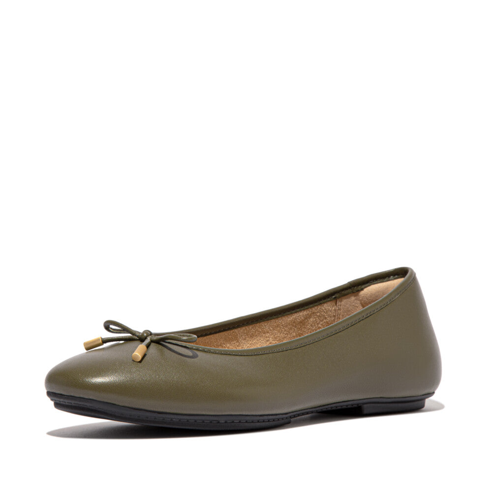 FitFlop FitFlop Delicato Bow Soft Leather Ballerinas Loafers &amp; Laceups   