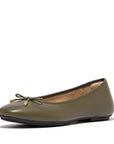 FitFlop FitFlop Delicato Bow Soft Leather Ballerinas Loafers & Laceups   