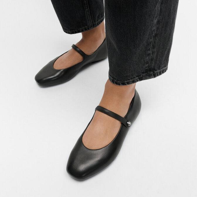 Crystal-Cluster Soft M/Leather Mary Janes DELICATO Dynamicush