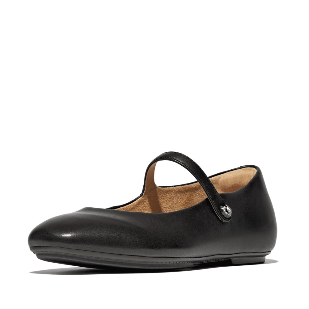 Crystal-Cluster Soft M/Leather Mary Janes DELICATO Dynamicush