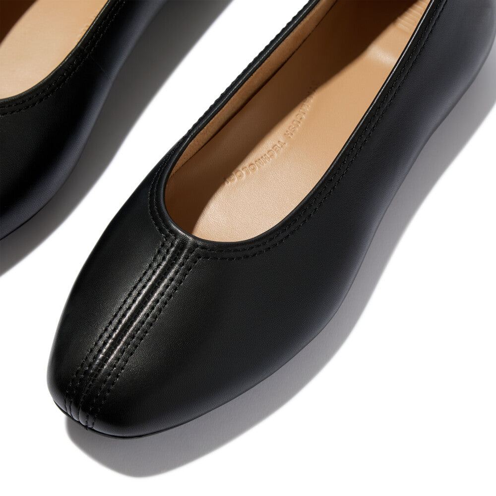 FitFlop FitFlop Delicato High-Cut Soft-Leather Ballet Flats