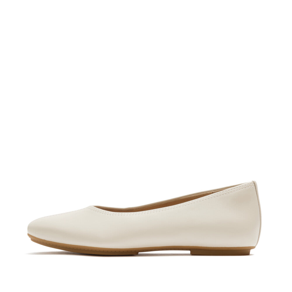 FitFlop FitFlop Delicato High-Cut Soft-Leather Ballet Flats Paris Beige UK 3