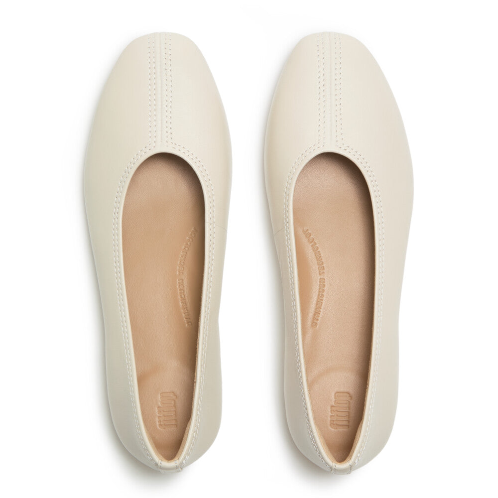 FitFlop FitFlop Delicato High-Cut Soft-Leather Ballet Flats