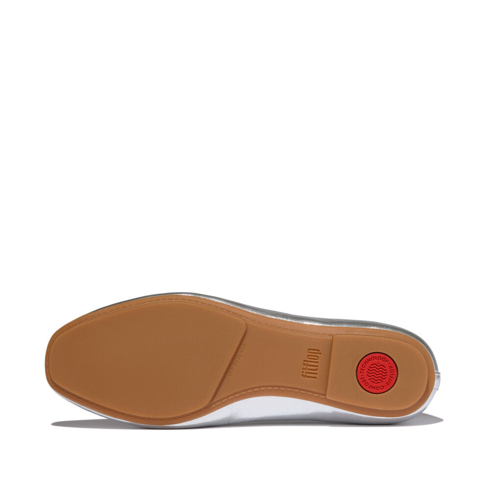 FitFlop FitFlop Delicato High-Cut Soft-Leather Ballet Flats