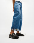 DELICATO Leather Fringe Loafers