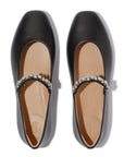 FitFlop FitFlop DELICATO Pearls-And-Crystal Soft-Leather Mary Janes Shoes