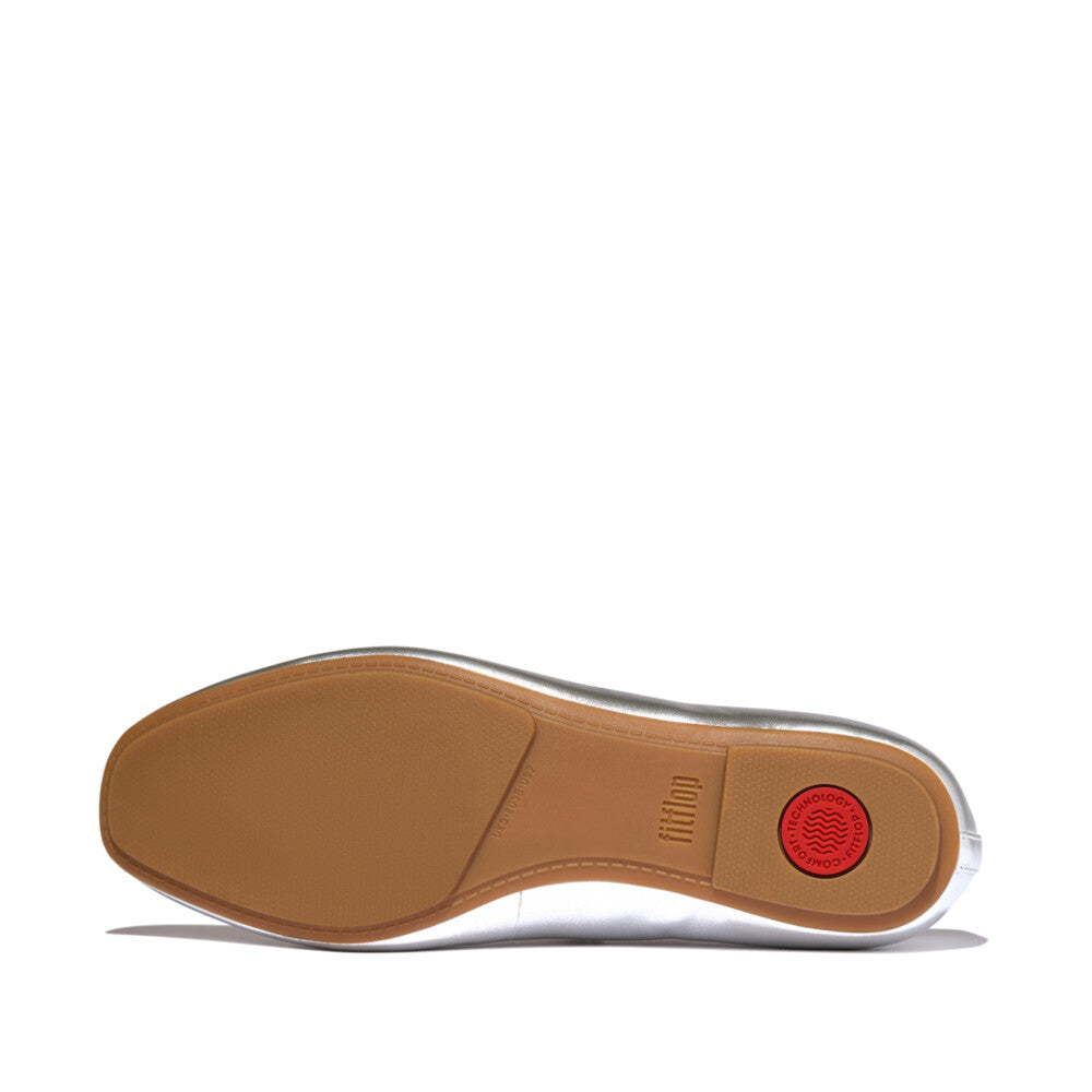 FitFlop FitFlop DELICATO Pearls-And-Crystal Soft-Leather Mary Janes Shoes
