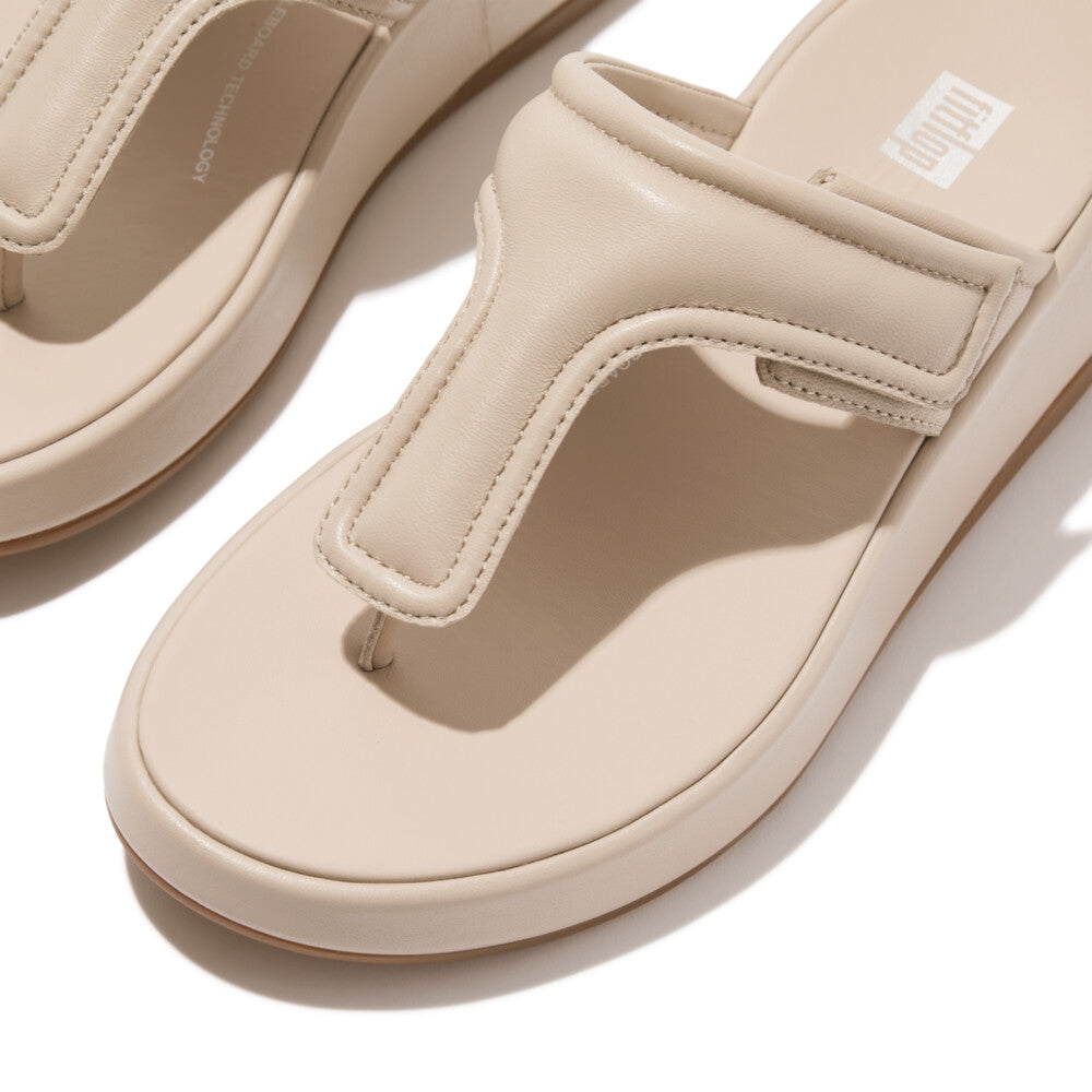 FitFlop FitFlop F-Mode Adjustable Padded-Leather Flatform Sandal   