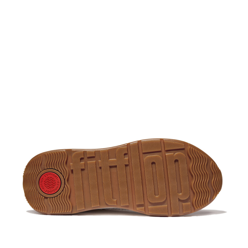 Cross-Stitch Knit/Suede/Leather Flatform Trainers F-MODE Microwobbleboard