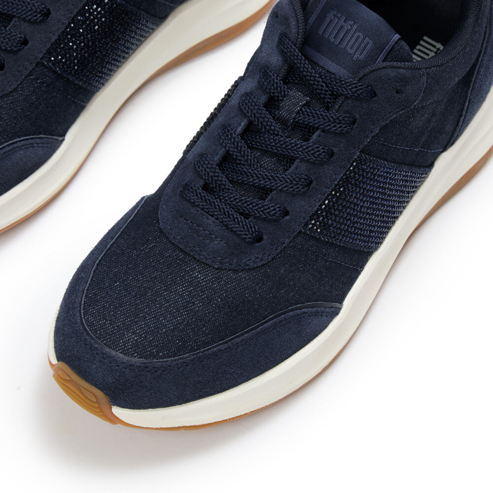 FITFLOP F-MODE Flow Crystal Denim/Suede Sneakers SNEAKER